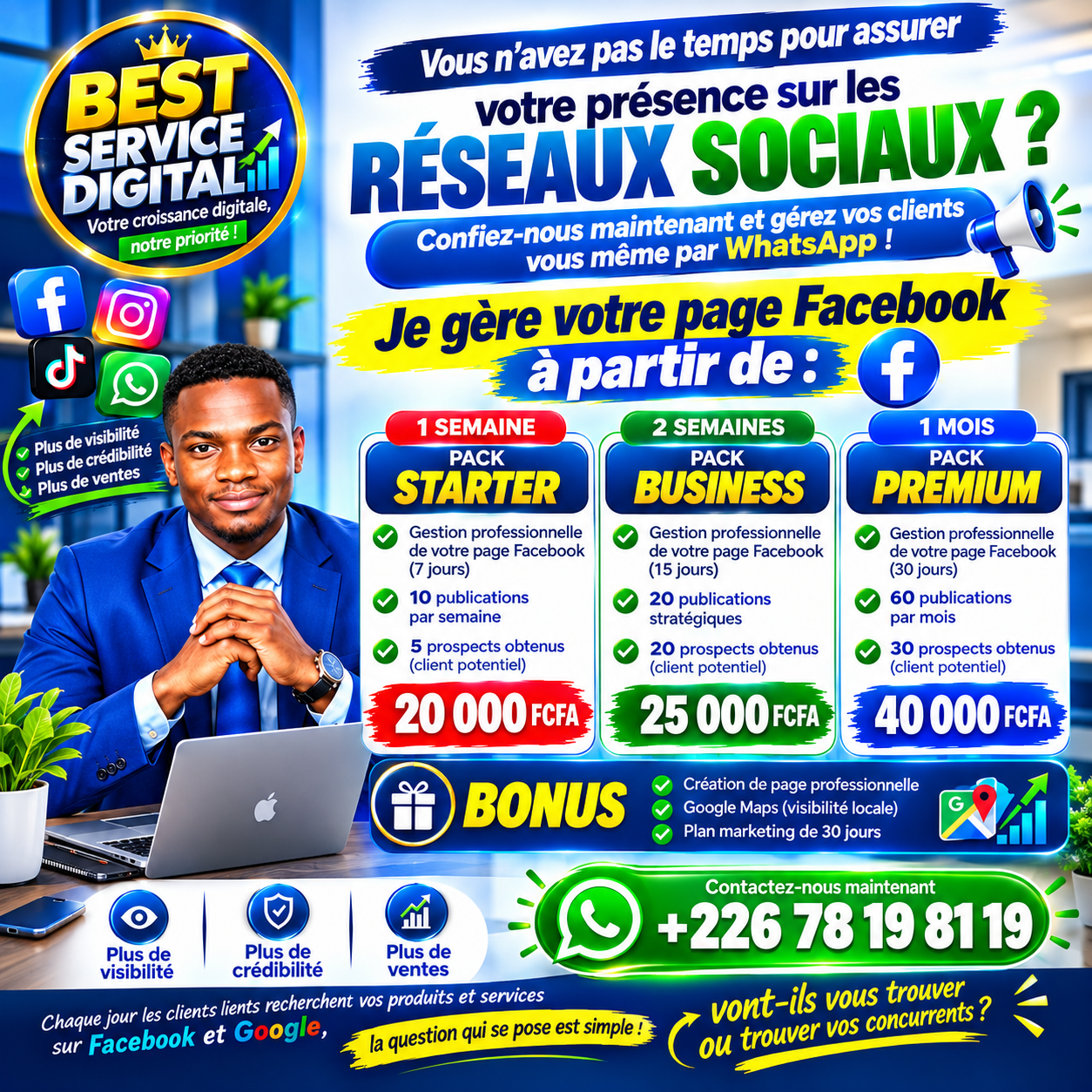 Gestion de page : 🚀 VOTRE ENTREPRISE MÉRITE D’ÊTRE VUE !