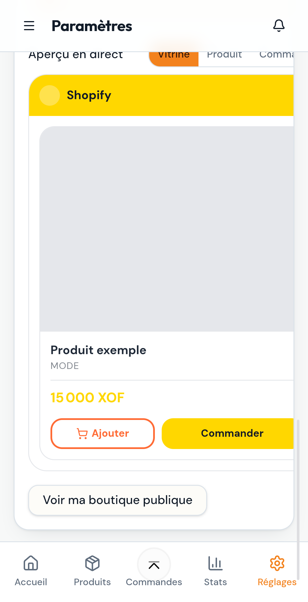 Logo de la boutique Shopify