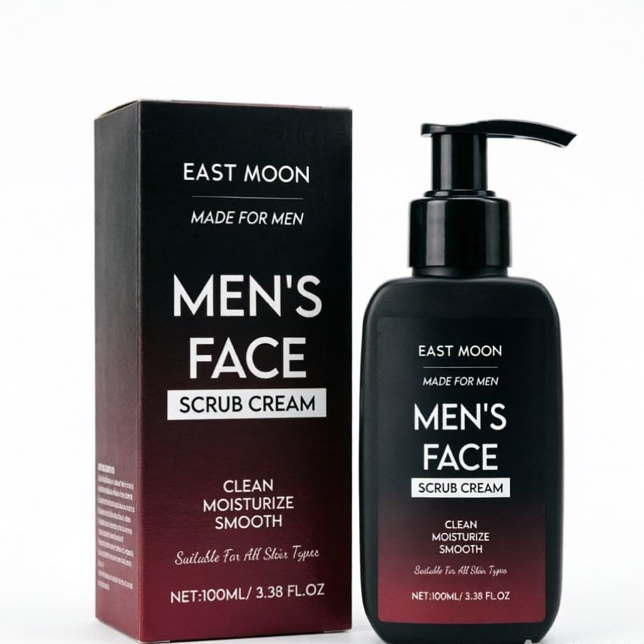 East Moon Men’s Face Scrub Cream – Gommage Visage Homme 100 ml — Amina cosmétique